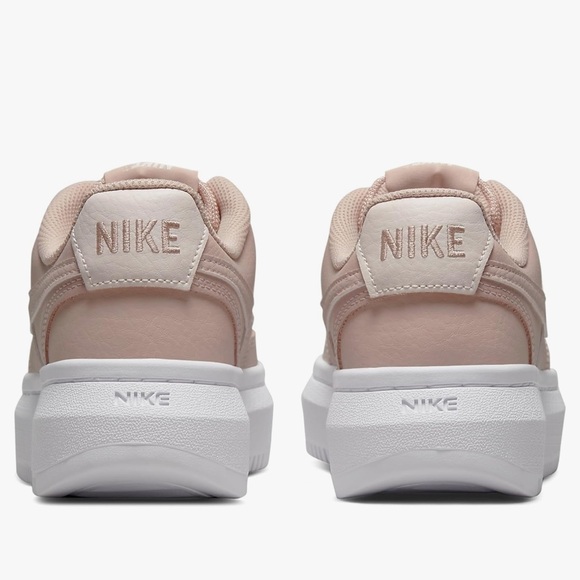 New women’s Baby Pink Nike Air Force 1 platform sneakers Size 9 - Picture 2 of 10